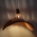 Wicker pendant lamp