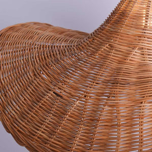 Lámpara colgante de mimbre "Tien" con interruptor y enchufe (6)