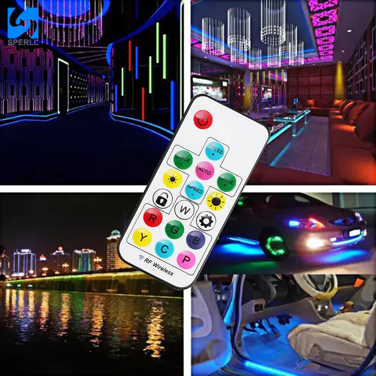 Controlador LED IC pixel RGB/RGBW con mando a distancia RF - 5-24V DC - 2048 pixeles (1)