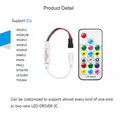 RGB/RGBW pixel IC LED controller with RF remote control - 5-24V DC - 2048 pixels 4
