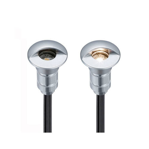 Kit de 6 luzes para escadas encastráveis 0,3W 12V-DC Ø26x41mm IP67