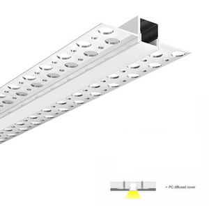 Perfil tira LED integración / trimless - 13x14mm - Con difusor - 2 metros (7)