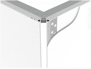 Perfil de aluminio integración escayola/pladur para esquina exterior - Tira LED hasta 10 mm - 2 metros (7)