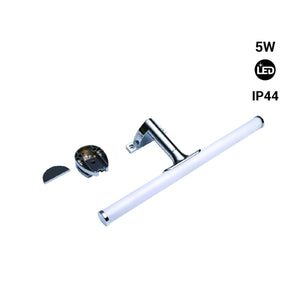 Aplique espejo baño LED tubular - 30cm - 5W | 3 formas de fijación - Barcelona Led-