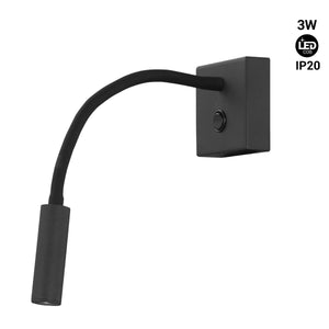 Aplique de pared flexible para lectura "Hale" - 3W (8)