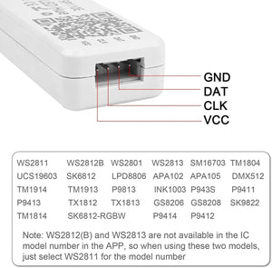 Controlador LED IC pixel Bluetooth RGB/RGBW- 5-24V DC - 1024 Píxeles - Barcelona Led-Control y regulación