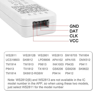 Controlador LED IC pixel Bluetooth RGB/RGBW- 5-24V DC - 1024 Píxeles (4)