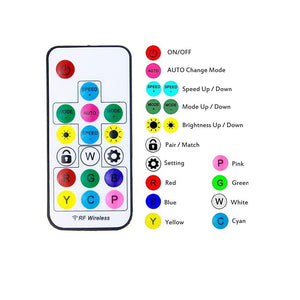 Controlador LED IC pixel RGB/RGBW con mando a distancia RF - 5-24V DC - 2048 pixeles - Barcelona Led-Control y regulación