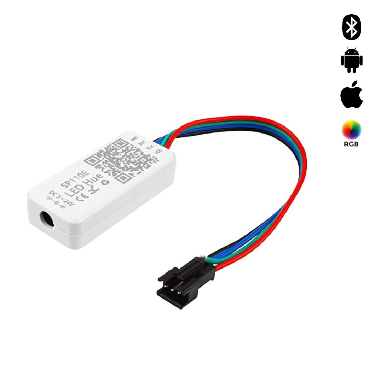 Controlador LED IC pixel Bluetooth RGB/RGBW- 5-24V DC - 1024 Píxeles - Barcelona Led-Control y regulación