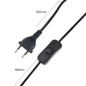 Aplique de pared en madera, pantalla de mimbre y cable con interruptor y enchufe "Alan" (4)