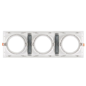 Pack x 3 - Aro downlight cuadrado tipo cardan para bombilla QR111 o AR111 - Corte 155 x 155 mm (10)
