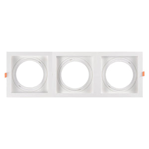 Pack x 3 - Aro downlight cuadrado tipo cardan para bombilla QR111 o AR111 - Corte 155 x 155 mm (14)