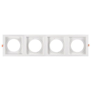 Pack x 4 - Aro downlight cuadrado tipo cardan para bombilla QR111 o AR111 - Corte 155 x 155 mm (16)