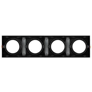 Pack x 4 - Aro downlight cuadrado tipo cardan para bombilla QR111 o AR111 - Corte 155 x 155 mm (18)