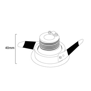 Foco empotrable LED con zoom - Orientable - Chip Cree - 2700K - 3W - Barcelona Led-Decoración