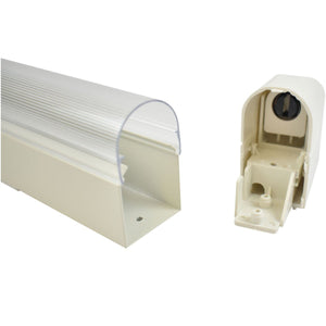 Regleta para tubo LED T8 con difusor - 120cm - Barcelona Led-