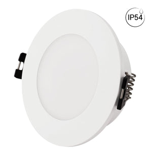 Aro downlight estanco circular para bombilla GU10 / MR16 - Difusor opal - Corte Ø 75-80 mm - IP54 - Barcelona Led-