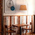 Wicker pendant lamp