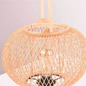 Lámpara de mesa de bambú "Sendai" - E27 - Barcelona Led-Decoración