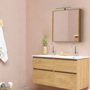 Aplique espejo baño LED - 30cm - 5W | Fijación en espejo y mueble (9)
