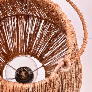 Lampara de pie rústica de yute "Ross" - E27 (3)