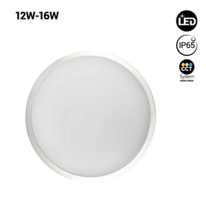 Plafón LED techo estanco CCT - Potencia ajustable 12W-16W - Ø30cm - IP65 - Barcelona Led-