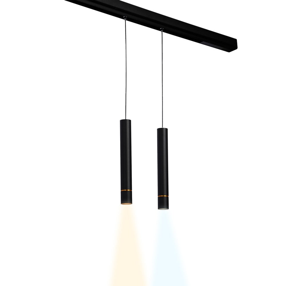 Foco de suspensión LED para carril magnético 48V - 8W - Línea dorada (2)