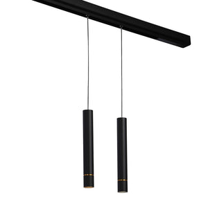 Foco de suspensión LED para carril magnético 48V - 8W - Línea dorada - Barcelona Led-