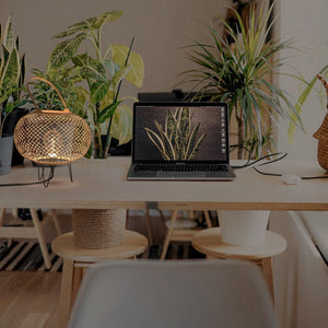 Lámpara de mesa de bambú "Sendai" - E27 - Barcelona Led-Decoración
