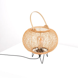 Lámpara de mesa de bambú "Sendai" - E27 - Barcelona Led-Decoración