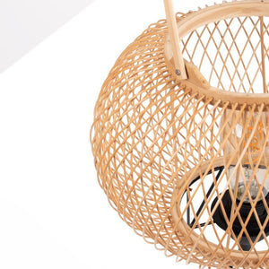 Lámpara de mesa de bambú "Sendai" - E27 - Barcelona Led-Decoración