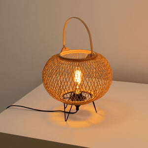 Lámpara de mesa de bambú "Sendai" - E27 (14)