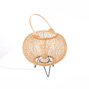 Lámpara de mesa de bambú "Sendai" - E27 - Barcelona Led-Decoración