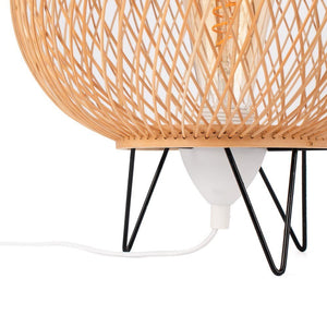 Lámpara de mesa de bambú "Sendai" - E27 - Barcelona Led-Decoración