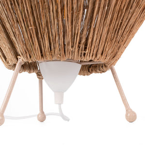 Lampara de pie rústica de yute "Ross" - E27 (5)