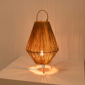 Lampara de pie rústica de yute "Ross" - E27 (7)