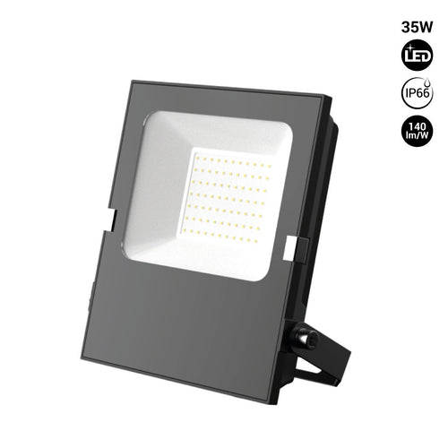 Outdoor LED floodlight 35W - 12-24V DC - 120º - IP66