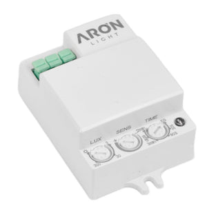 Sensor de movimiento microondas con conexión lateral - Superficie - 180°/ 360º - 300W - IP20 - Barcelona Led-Control y regulación