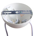 Double pendant lamp metal and wood