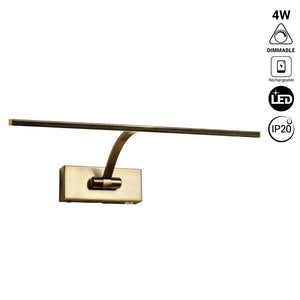 Aplique para cuadros LED con bateria recargable - Dimmable - 4W - 34cm