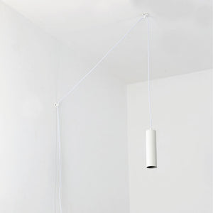 Lámpara colgante minimalista con cable y enchufe "RIM" - GU10 (14)