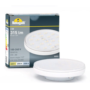 Baliza exterior LED empotrable pared Fumagalli "Leti 200 HS" 3W - IP66 - GX53 - CCT - Barcelona Led-