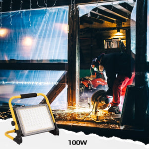 Proyector LED portátil de trabajo 100W - IP65 - 6000K - Barcelona Led-