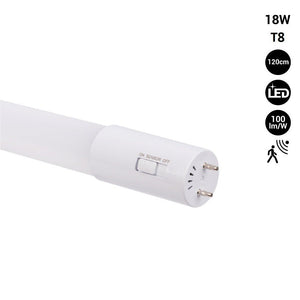 Tubo LED 120cm T8 con sensor de movimiento microondas - 18W - 100lm/w - 6000K - Barcelona Led-