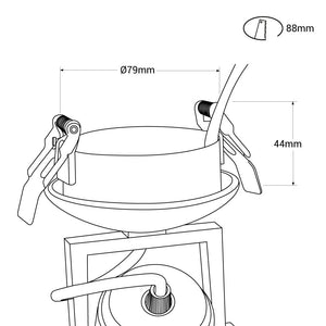 Aplique de techo LED COB "COOPEN" Orientable con Zoom 12W (25)
