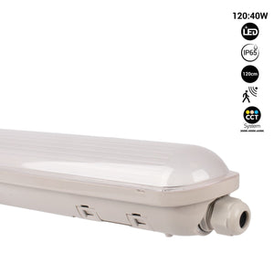 Pantalla estanca LED lineal conectable CCT con sensor de movimiento- 120cm - 40W - IP65 (12)
