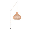 Wicker pendant lamp