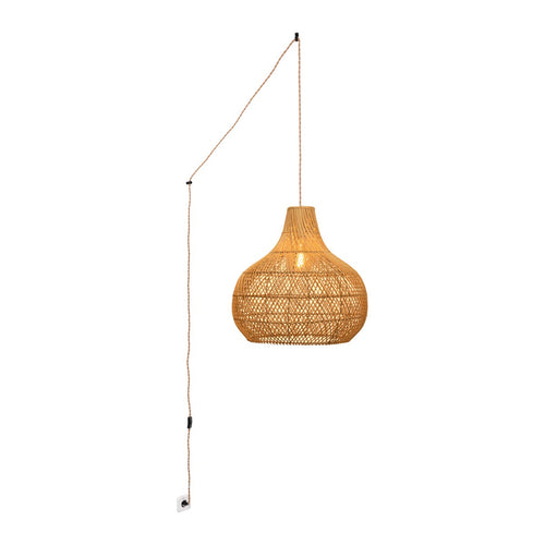 Wicker pendant lamp