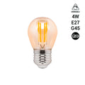 Bombilla filamento LED vintage ámbar - Regulable - E27 G45 - 4W 3
