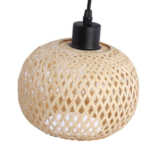 Aplique de pared madera y mimbre "Shelley" - E27 (3)